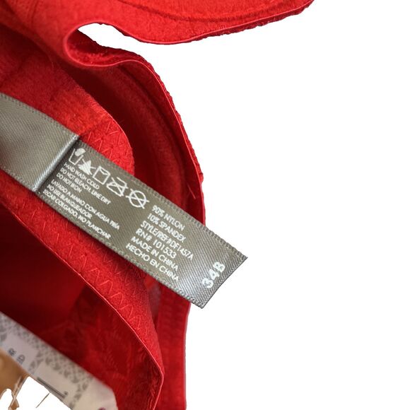 New Women’s Daisy Fuentes Ultimate Push Up Scallop Lace Bra Sz 34B NWT Red - Picture 5 of 5